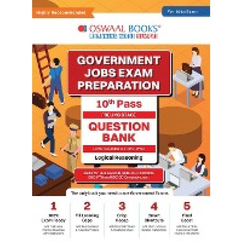 Oswaal Editorial Board: Oswaal Government Exams Question Bank 10th Pass | Logical Reasoning | for 2024 Exam