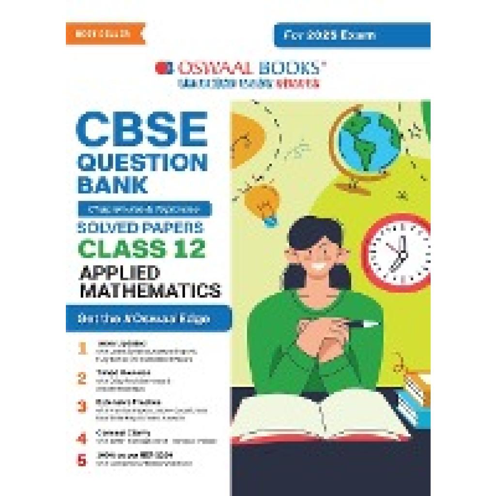 Oswaal Editorial Board: Oswaal CBSE Question Bank Class 12 Applied Mathematics, Chapterwise and Topicwise Solved Papers 