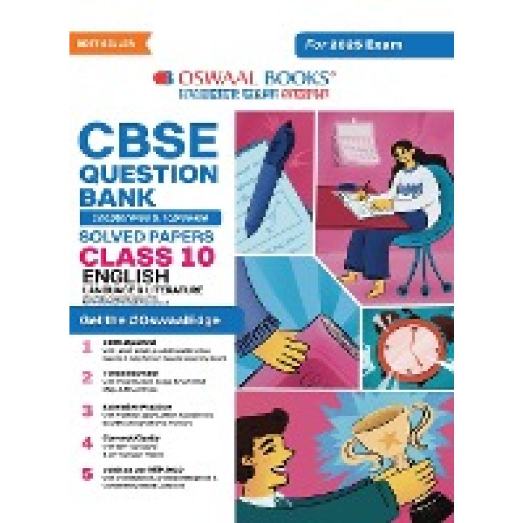 Oswaal Editorial Board: Oswaal CBSE Question Bank Class 10 English Language & Literature, Chapterwise and Topicwise Solv