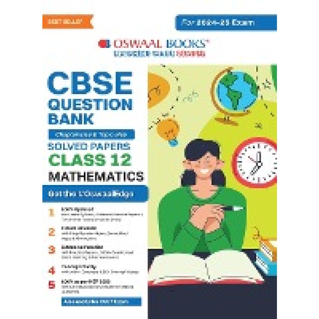 Oswaal Editorial Board: Oswaal CBSE Question Bank Class 12 Mathematics, Chapterwise and Topicwise Solved Papers For Boar