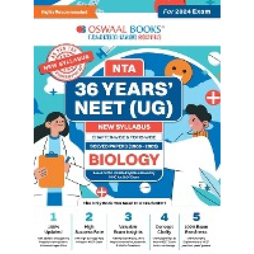 Oswaal Editorial Board: Oswaal NEET (UG) 36 Years Chapter-wise Topic-wise Solved Papers Biology For 2024 Exams ( New Edi