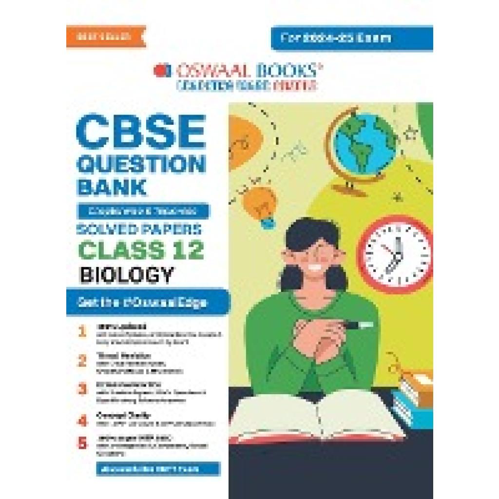 Oswaal Editorial Board: Oswaal CBSE Question Bank Class 12 Biology, Chapterwise and Topicwise Solved Papers For Board Ex