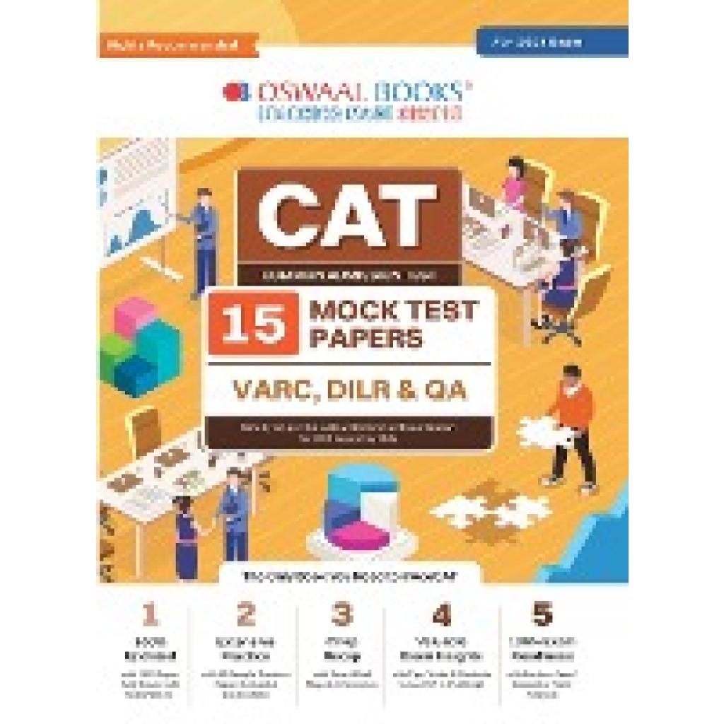 Oswaal Editorial Board: Oswaal CAT 15 Mock Test Papers for 2024 Exam