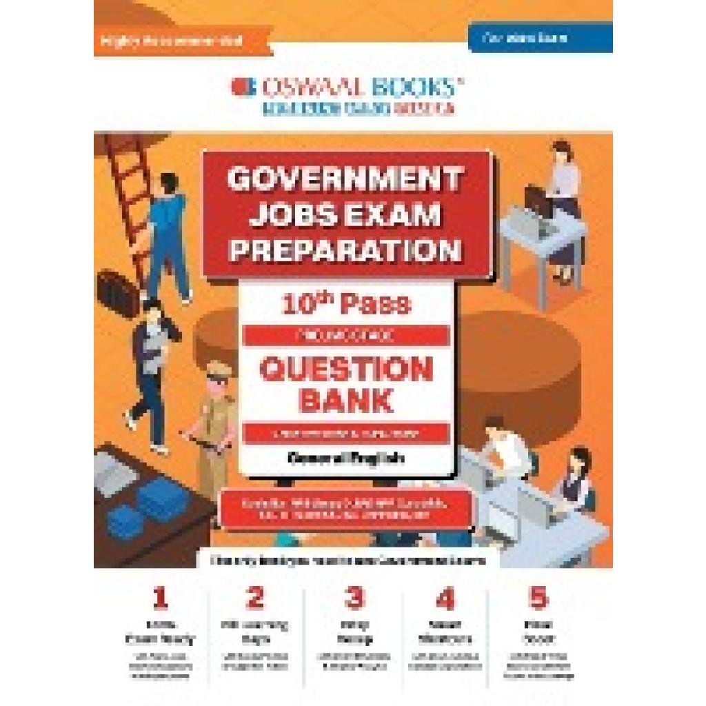 Oswaal Editorial Board: Oswaal Government Exams Question Bank 10th Pass | General English | for 2024 Exam