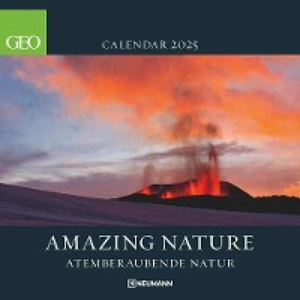 GEO Amazing Nature 2025 - Wand-Kalender - Broschüren-Kalender - 30x30 - 30x60 geöffnet