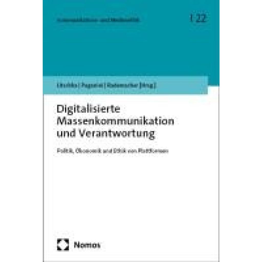 9783756011902 - Digitalisierte Massenkommunikation und Verantwortung