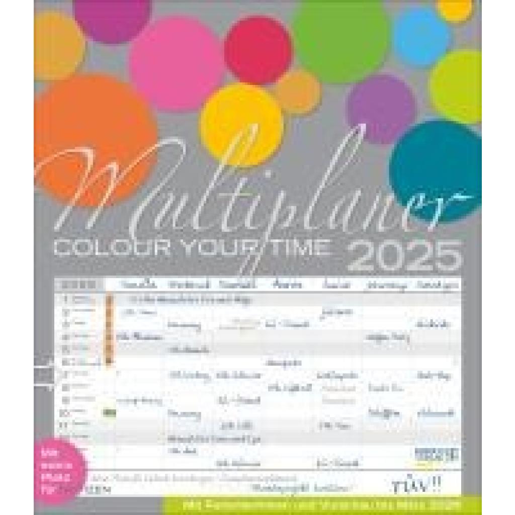 Multiplaner - Colour your time 2025