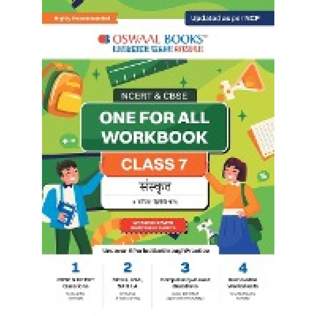 Oswaal Editorial Board: Oswaal NCERT & CBSE One for all Workbook | Sanskrit | Class 7 | Updated as per NCF | MCQ's | VSA