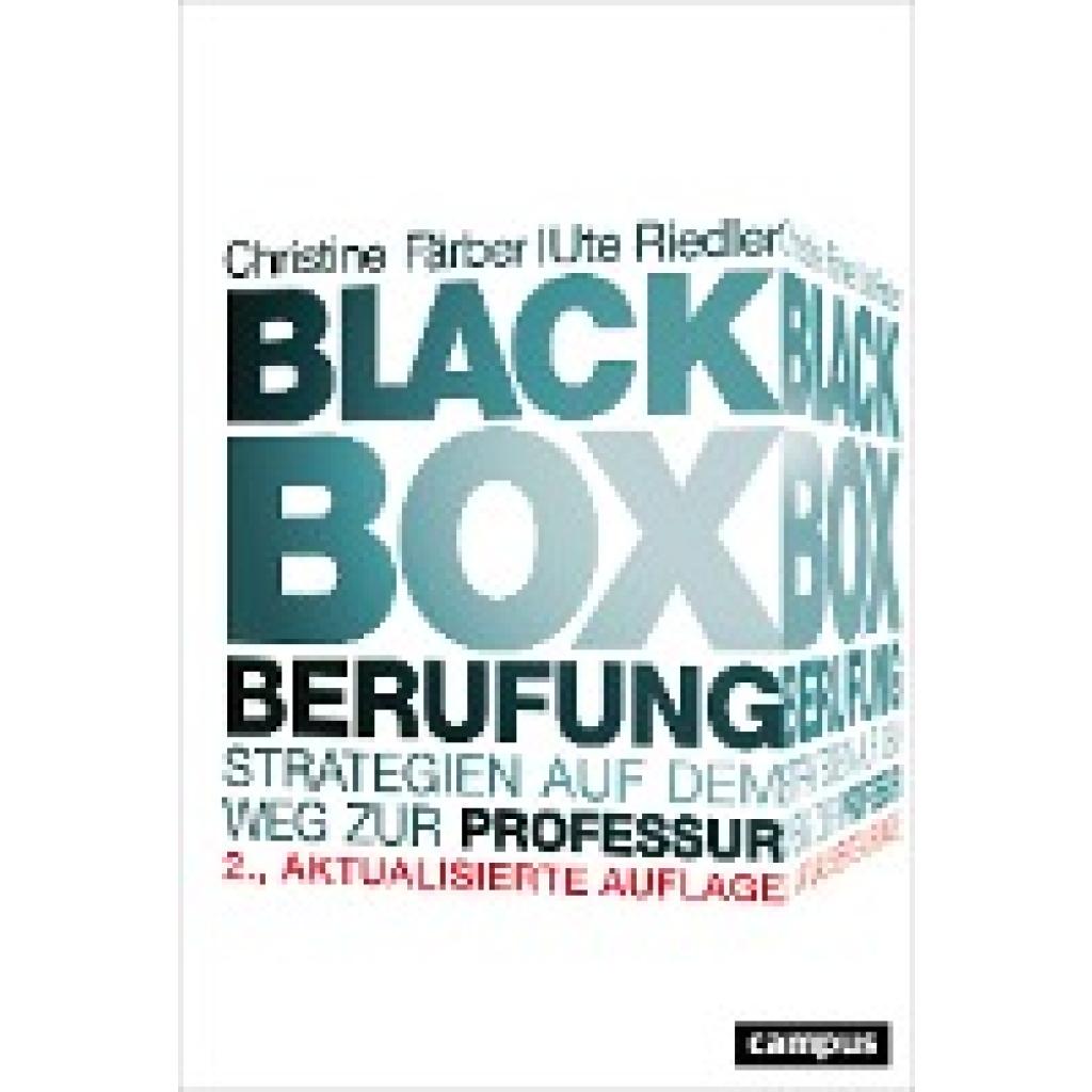 9783593506418 - Black Box Berufung - Christine Färber Maria Ute Riedler-Landthaler Kartoniert (TB)