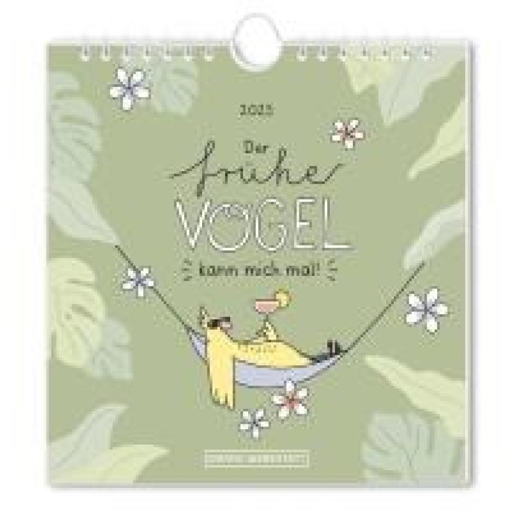 Postkartenkalender 2025 Der frühe Vogel