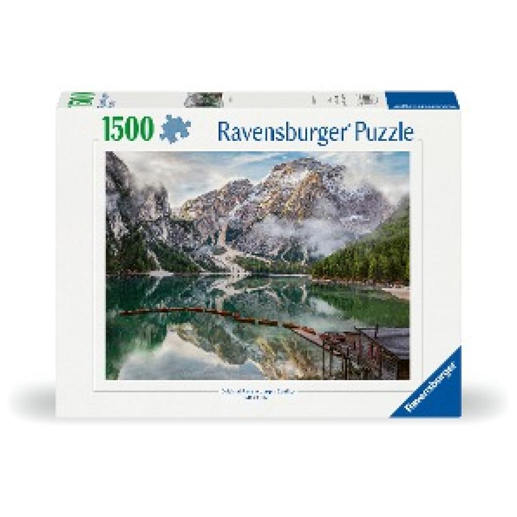 Ravensburger Puzzle 12001211 - Pragser Wildsee - 1000 Teile Puzzle für Erwachsene und Kinder ab 14 Jahren