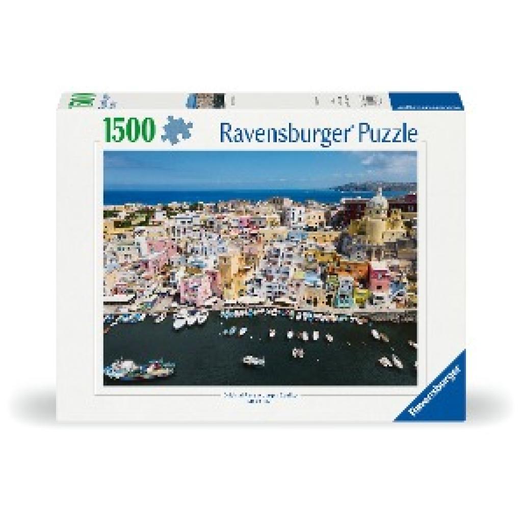 Ravensburger Puzzle 12001210 - Buntes Procida Italien - 1500 Teile Puzzle für Erwachsene und Kinder ab 14 Jahren