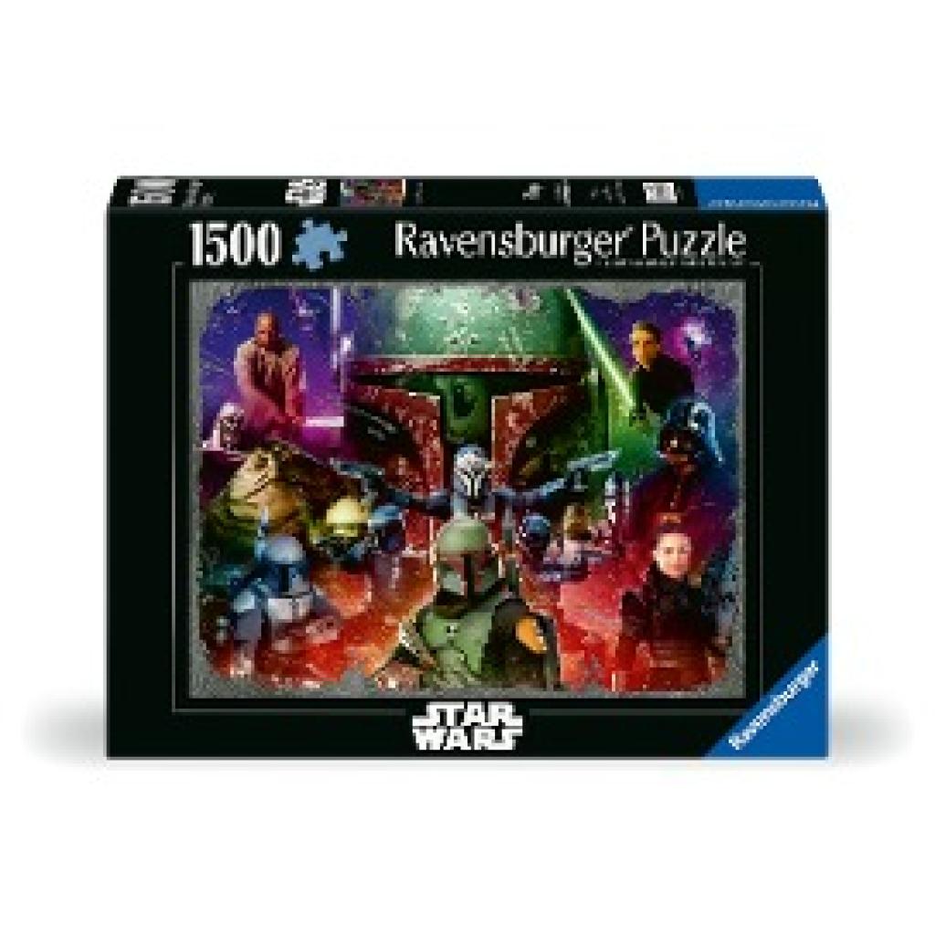 Ravensburger Puzzle 12000427 - Boba Fett: Bounty Hunter - 1500 Teile Star Wars Puzzle für Erwachsene und Kinder ab 14 Ja