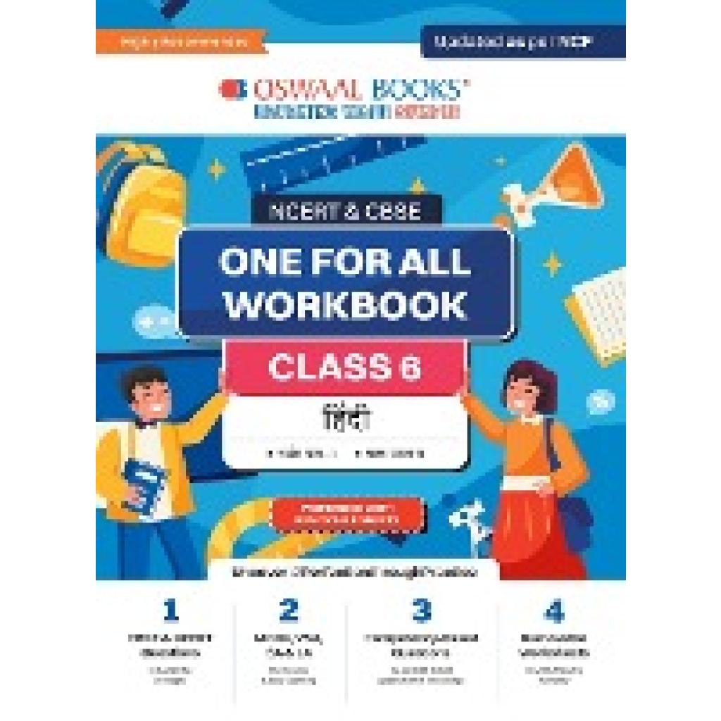 Oswaal Editorial Board: Oswaal NCERT & CBSE One for all Workbook | Hindi| Class 6 | Updated as per NCF | MCQ's | VSA | S