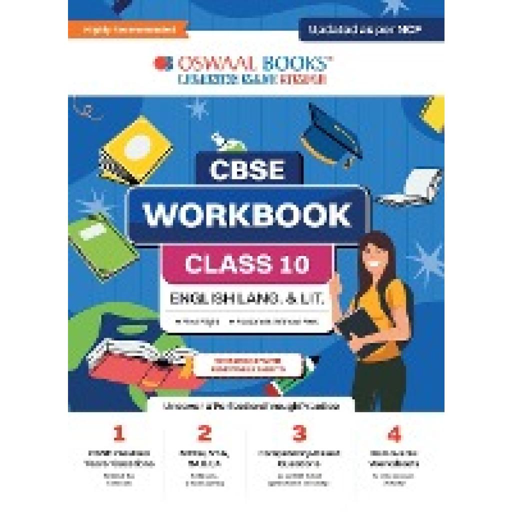 Oswaal Editorial Board: Oswaal CBSE Workbook | English Language and Literature | Class 10 | Updated as per NCF | For bet