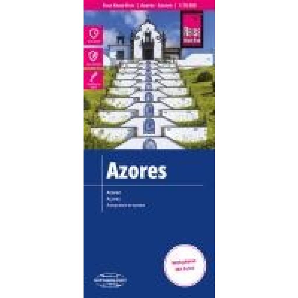 Reise Know-How Landkarte Azoren / Azores (1:70.000)