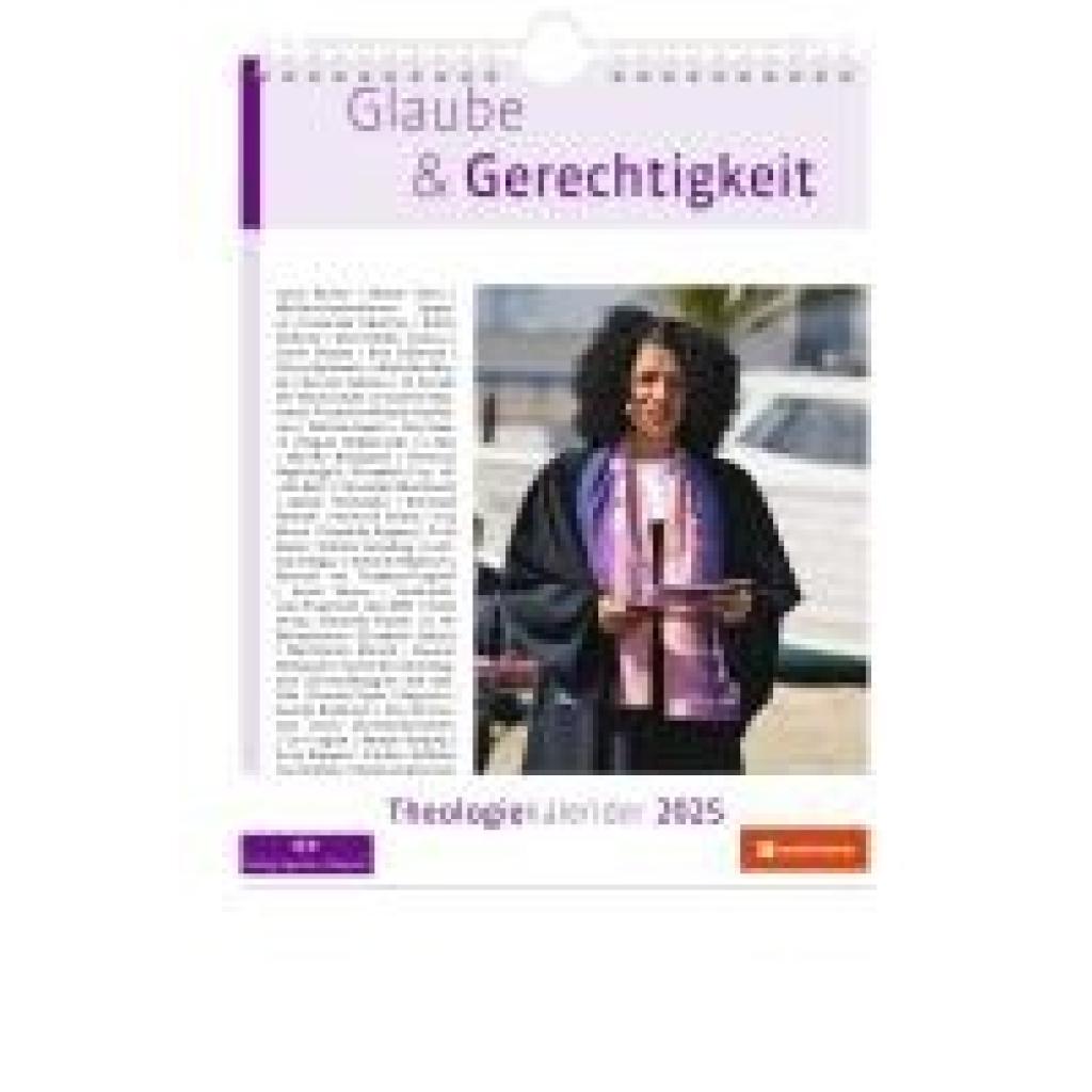 Lübking, Hans-Martin: Glaube & Gerechtigkeit - Theologiekalender 2025