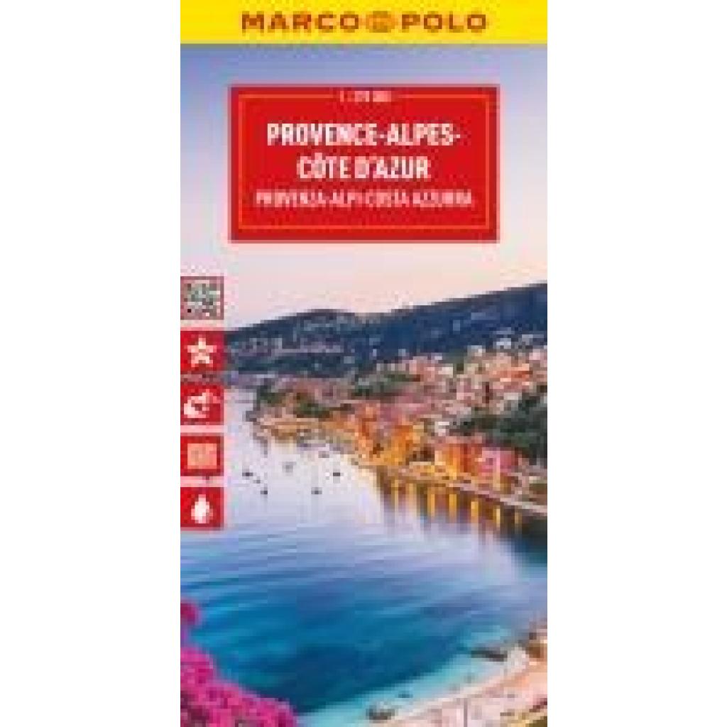 MARCO POLO Reisekarte Provence-Alpes-Côte d'Azur 1:275.000