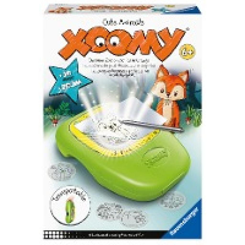 4005556184453 - Malvorlage RAVENSBURGER XOOMY Midi Cute Animals Malvorlagen grün Kinder Malen Zubehör Made in Europe FSC - schützt Wald weltweit