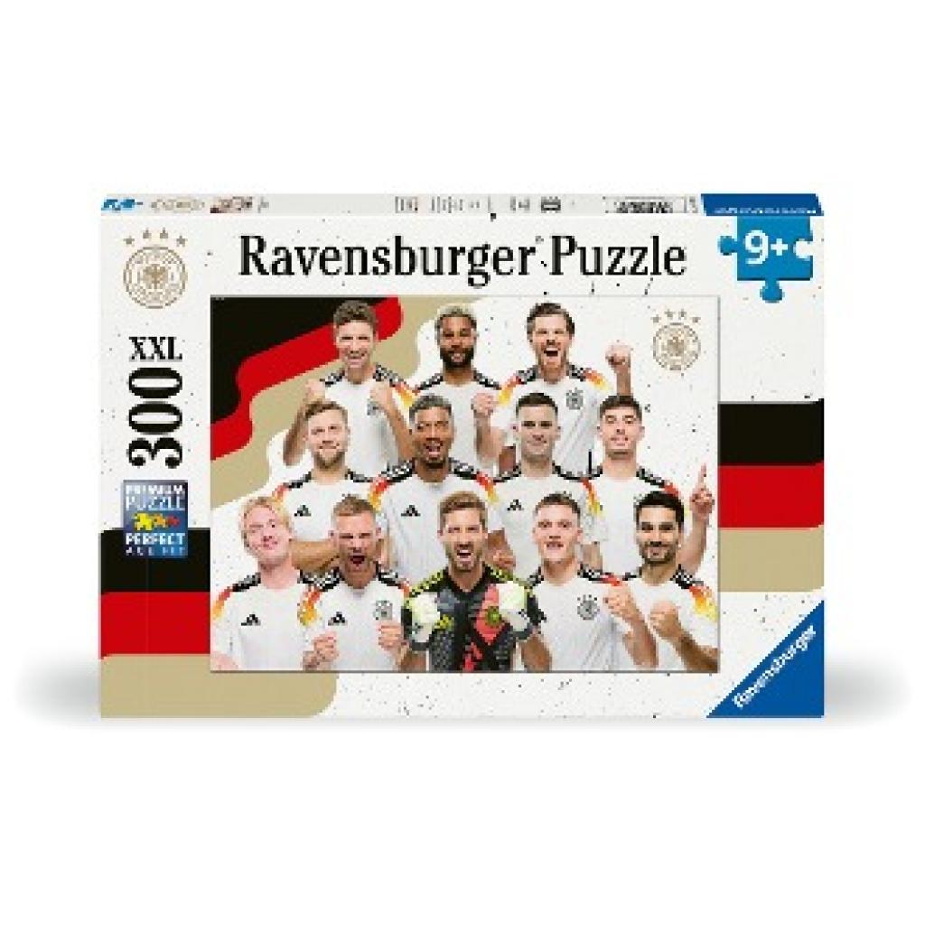 Ravensburger Kinderpuzzle 12001032 - Nationalmannschaft DFB 2024 - 300 Teile XXL DFB Puzzle für Kinder ab 9 Jahren