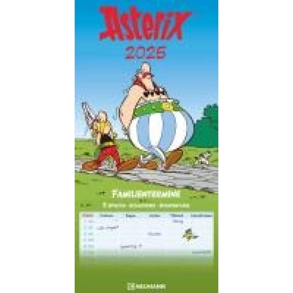 Asterix 2025 Familienplaner - Familien-Timer - Termin-Planer - Kids - Kinder-Kalender - Familien-Kalender - 22x45