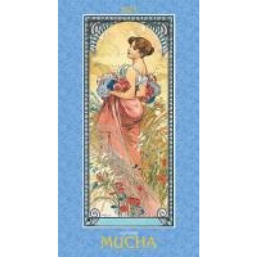 Alfons Mucha 2025 - Bild-Kalender 33x60 cm - Kunstkalender - mit stilvollem Glitzereffekt - Jugendstil - Wandkalender - 