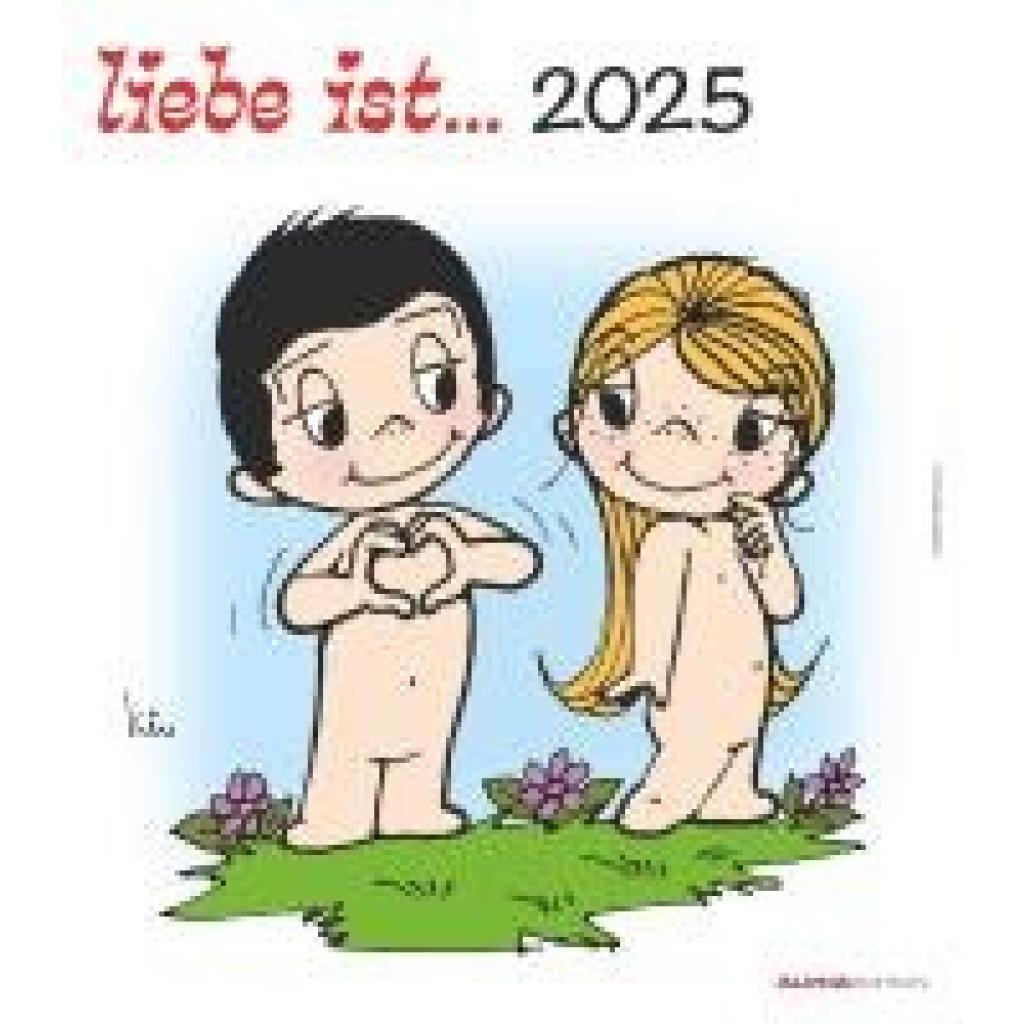 Liebe ist... 2025 - Wand-Kalender - 30x34 - Illustrationen - Paar