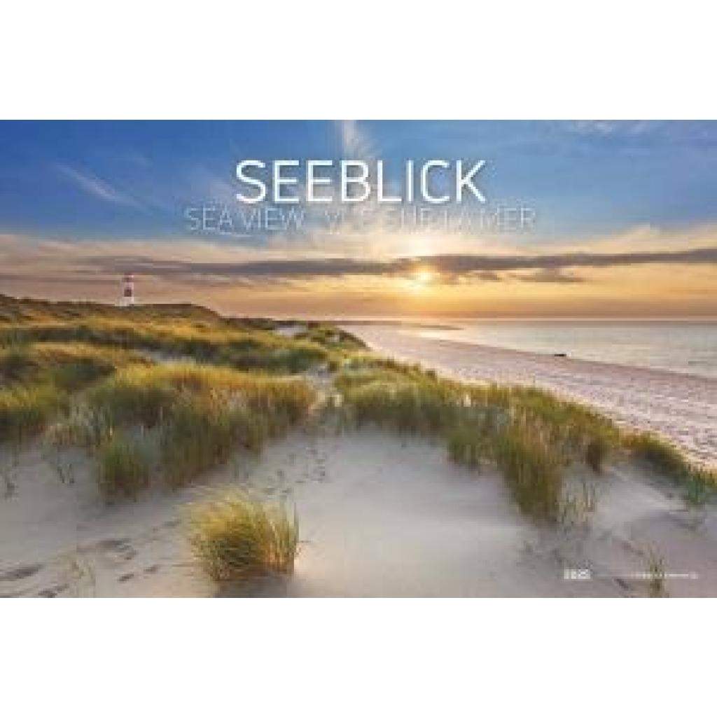 Seeblick 2025 - Bildkalender quer 49,5x33 cm - Sea View - die schönsten Strandbilder - Landschaftskalender - Wandkalende