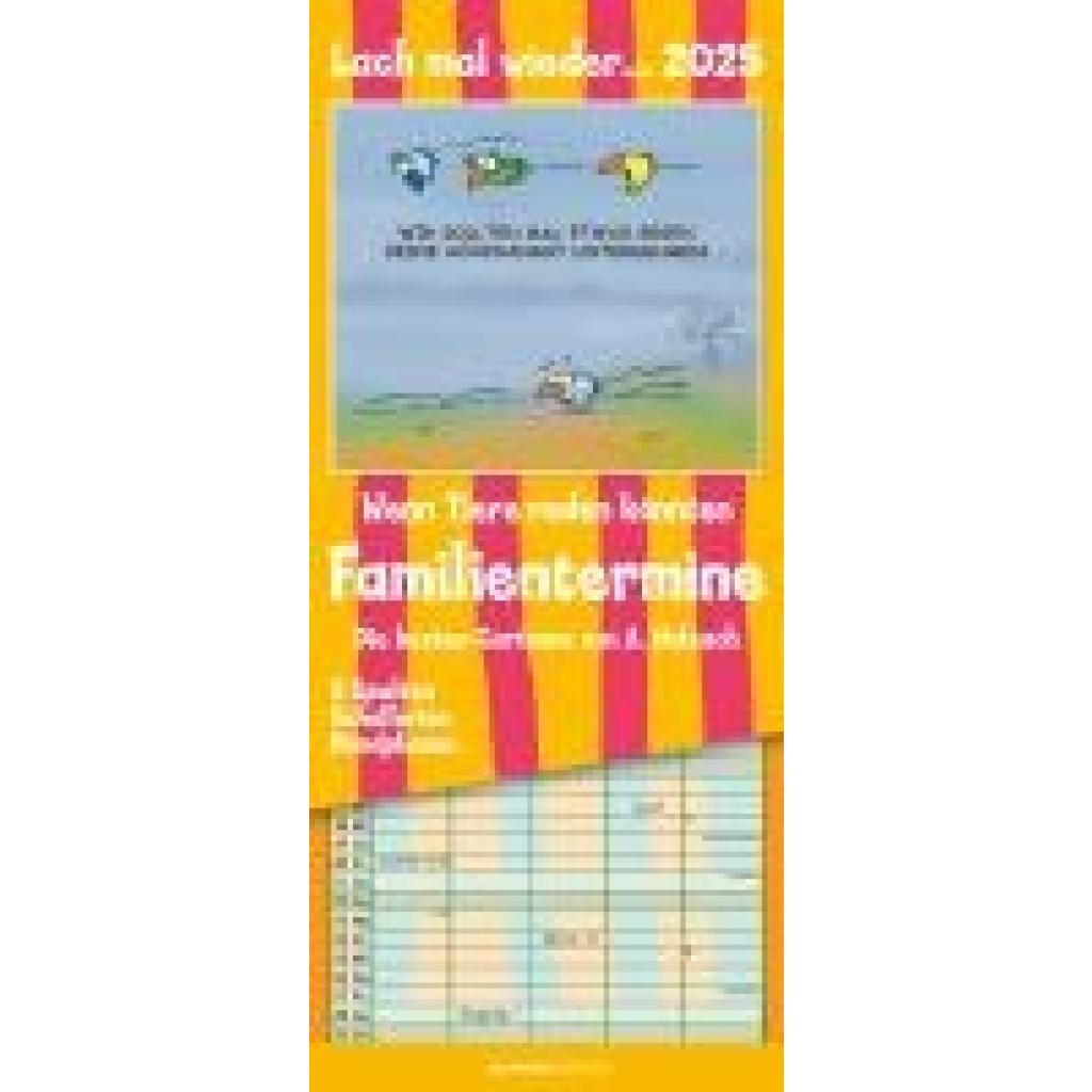 Lach mal wieder... 2025 Familienplaner - Familienkalender - Wandkalender - 19,5x45