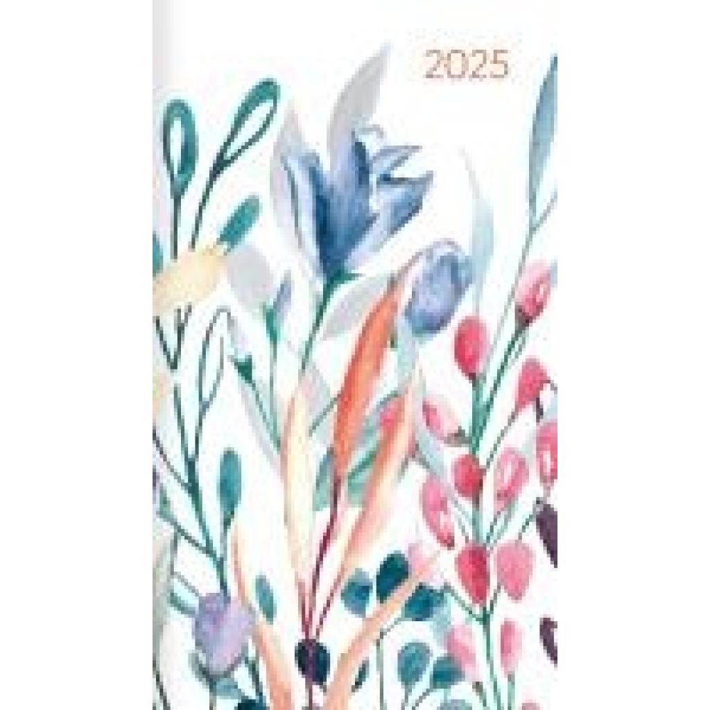 Miniplaner Style Blumenwiese 2025 - Taschen-Kalender 9x15 cm - Weekly - 64 Seiten - 1 Seite 1 Woche - Notiz-Heft - Alpha