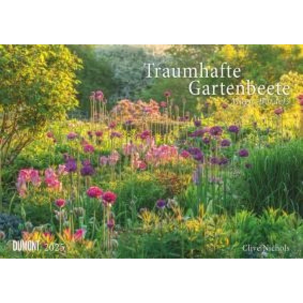 DUMONT - Traumhafte Gartenbeete 2025 Wandkalender, 42x29,7cm, Kalender mit zwölf traumhaft schönen Gartenbeeten, fotogra