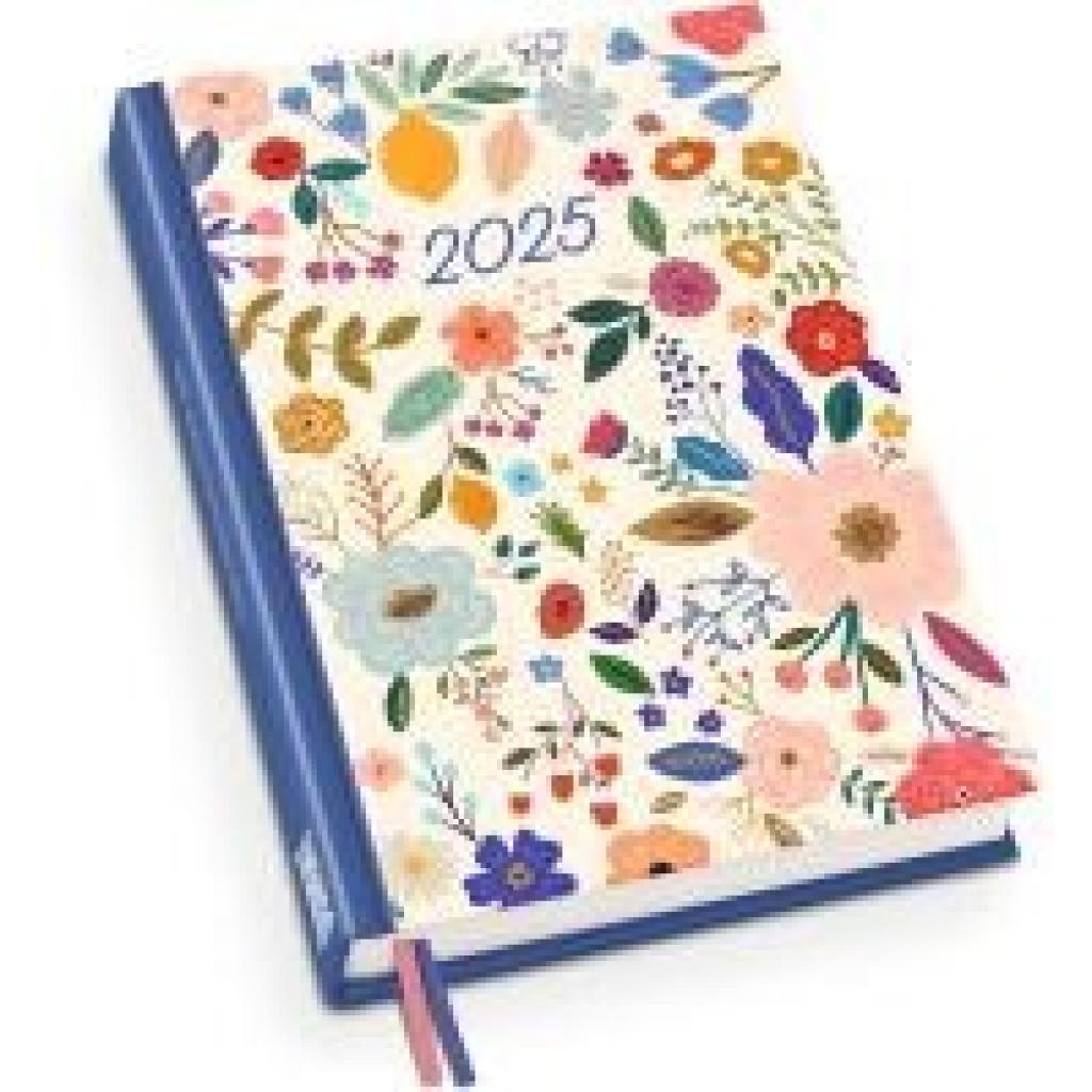 Blumenwiese Taschenkalender 2025 - Blumen-Design - Terminplaner mit Wochenkalendarium - Format 11,3 x 16,3 cm