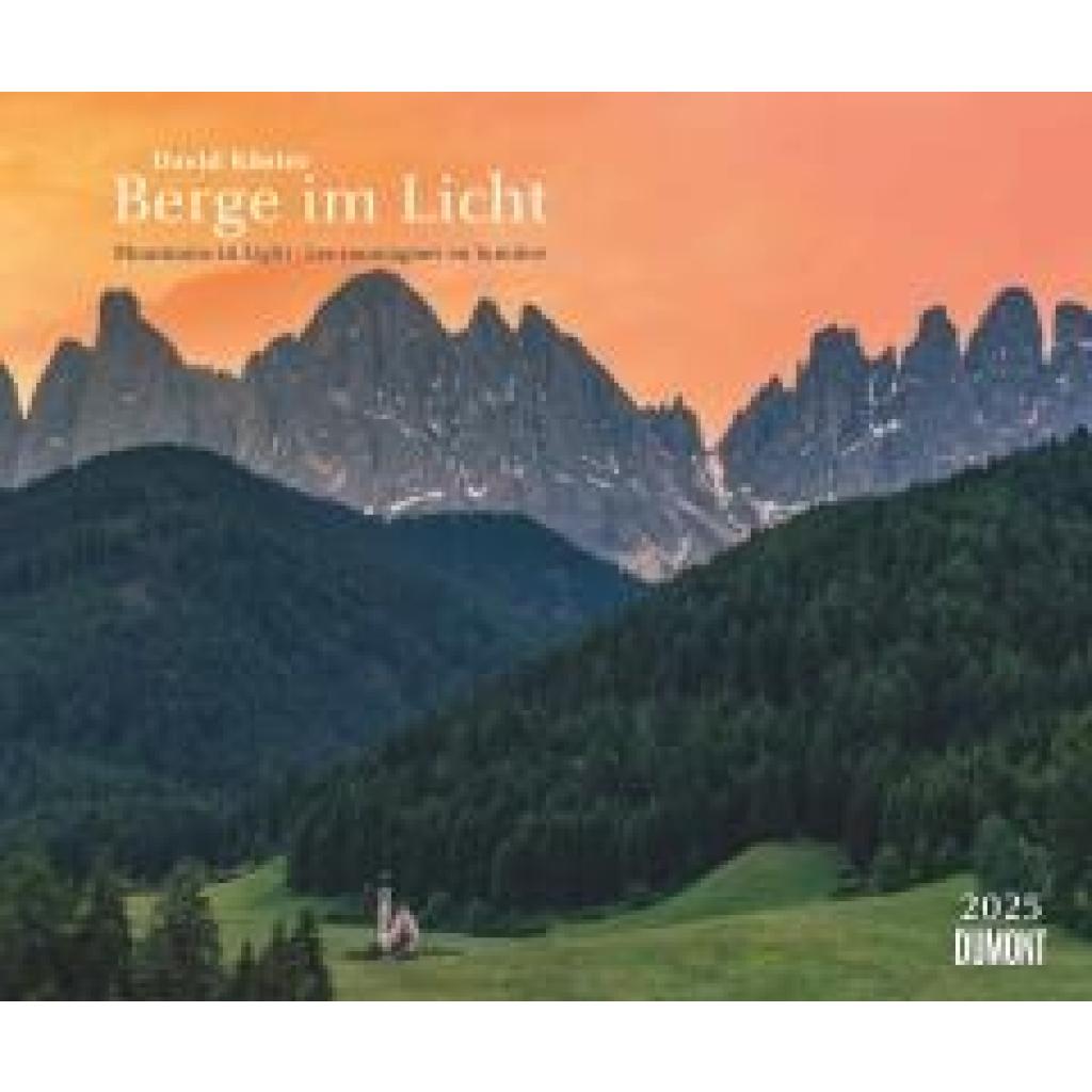 Berge im Licht 2025 - Wandkalender 60,0 x 50,0 cm - Spiralbindung