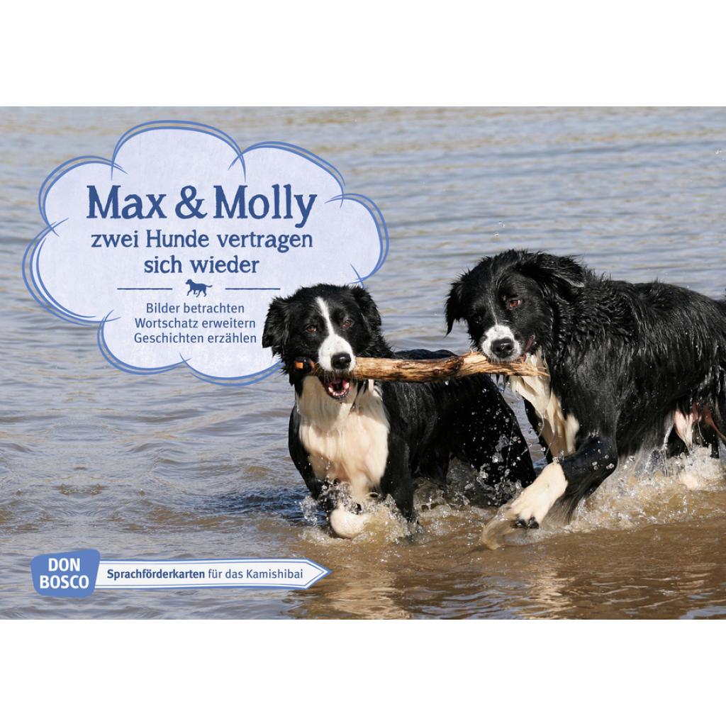 Wieber, Monika: Max und Molly - zwei Hunde vertragen sich wieder. Kamishibai Bildkartenset.