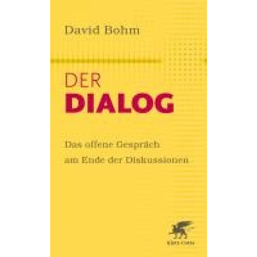 9783608988369 - Der Dialog - David Bohm Kartoniert (TB)