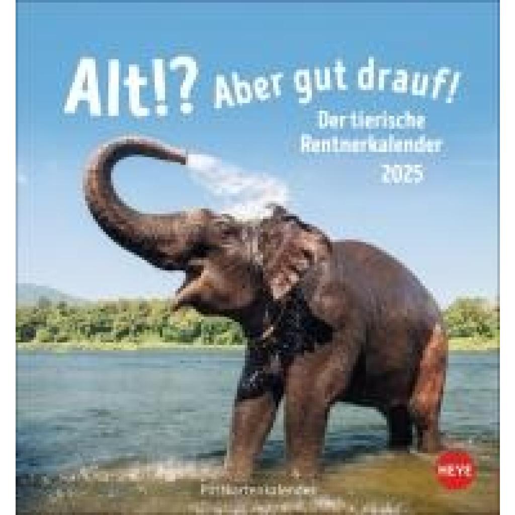 Alt! Aber gut drauf Postkartenkalender 2025 - Der tierische Rentnerkalender