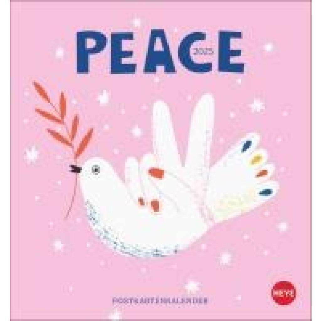 Peace Postkartenkalender 2025