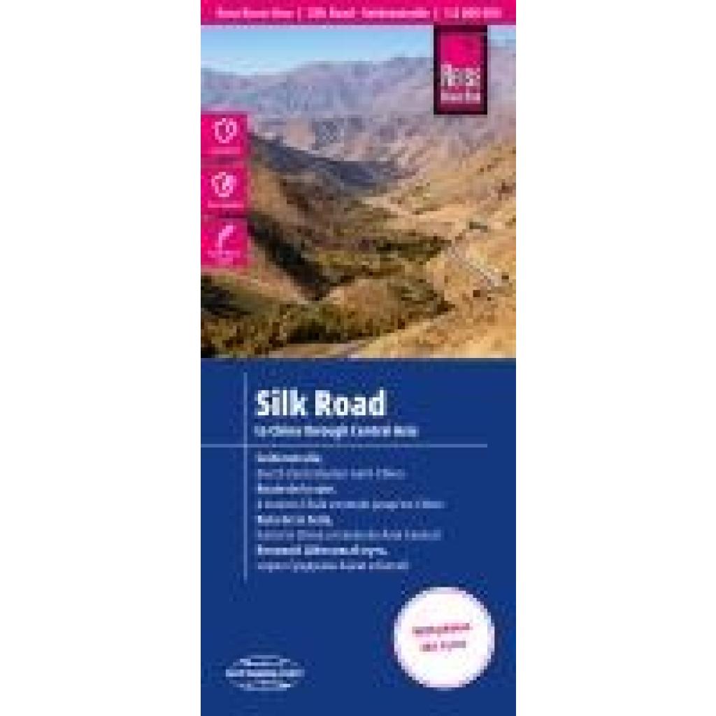 Reise Know-How Landkarte Seidenstraße / Silk Road (1:2 000 000): Durch Zentralasien nach China / To China through Centra