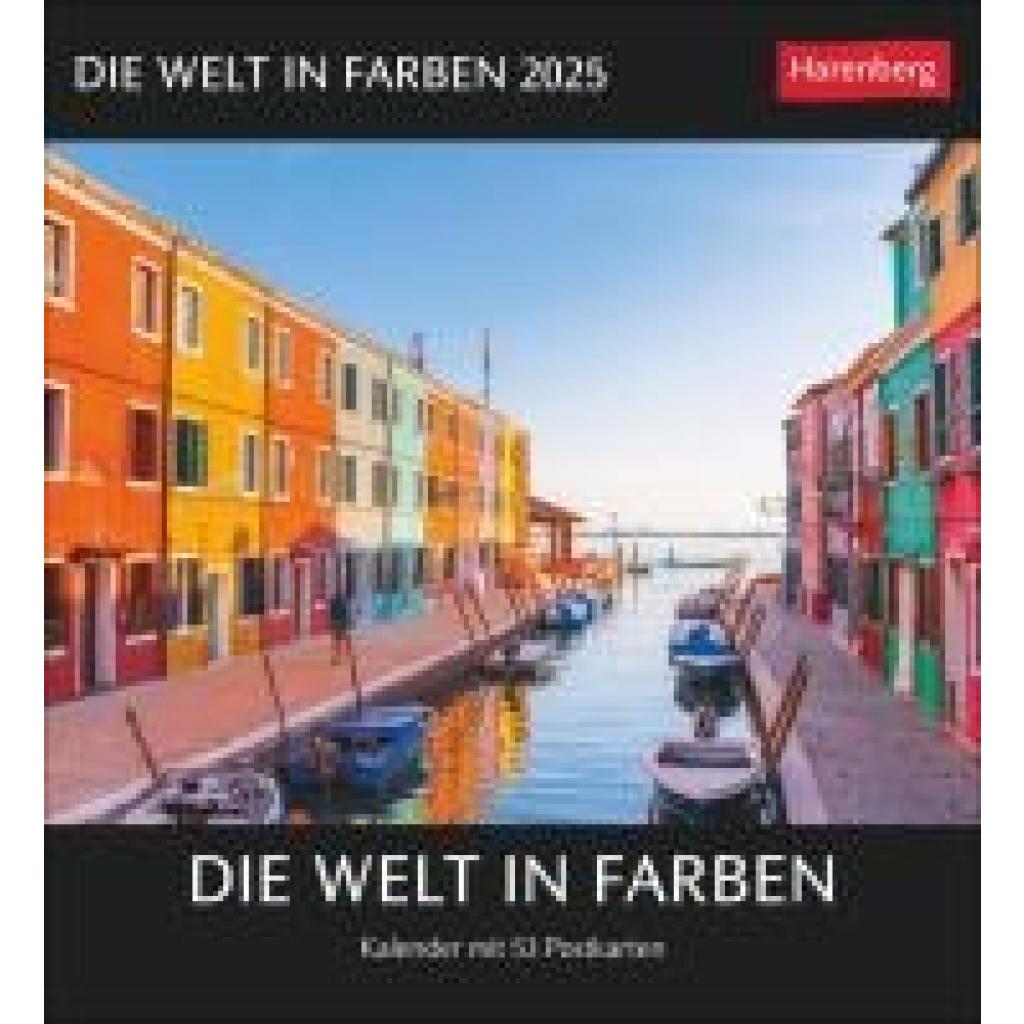 Die Welt in Farben Postkartenkalender 2025 - Kalender mit 53 Postkarten