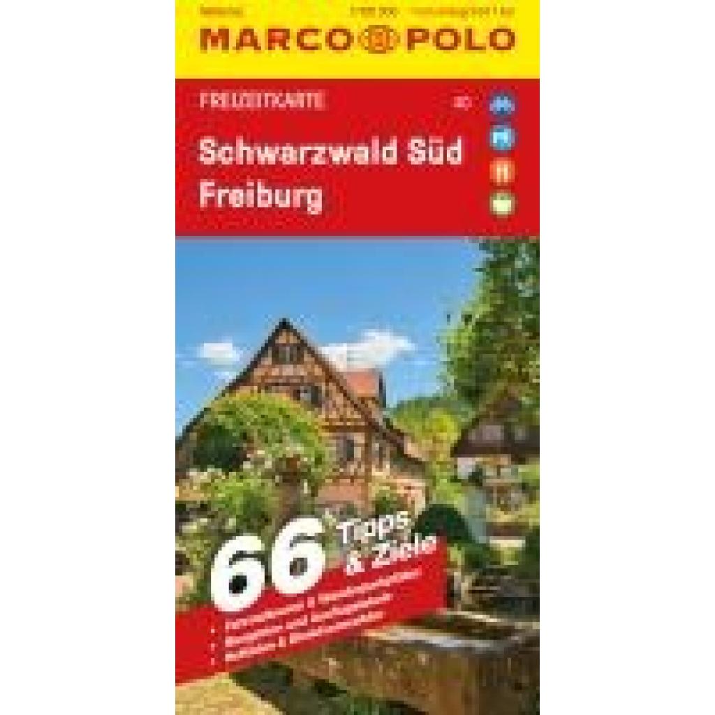 MARCO POLO Freizeitkarte 40 Schwarzwald Süd, Freiburg 1:100.000