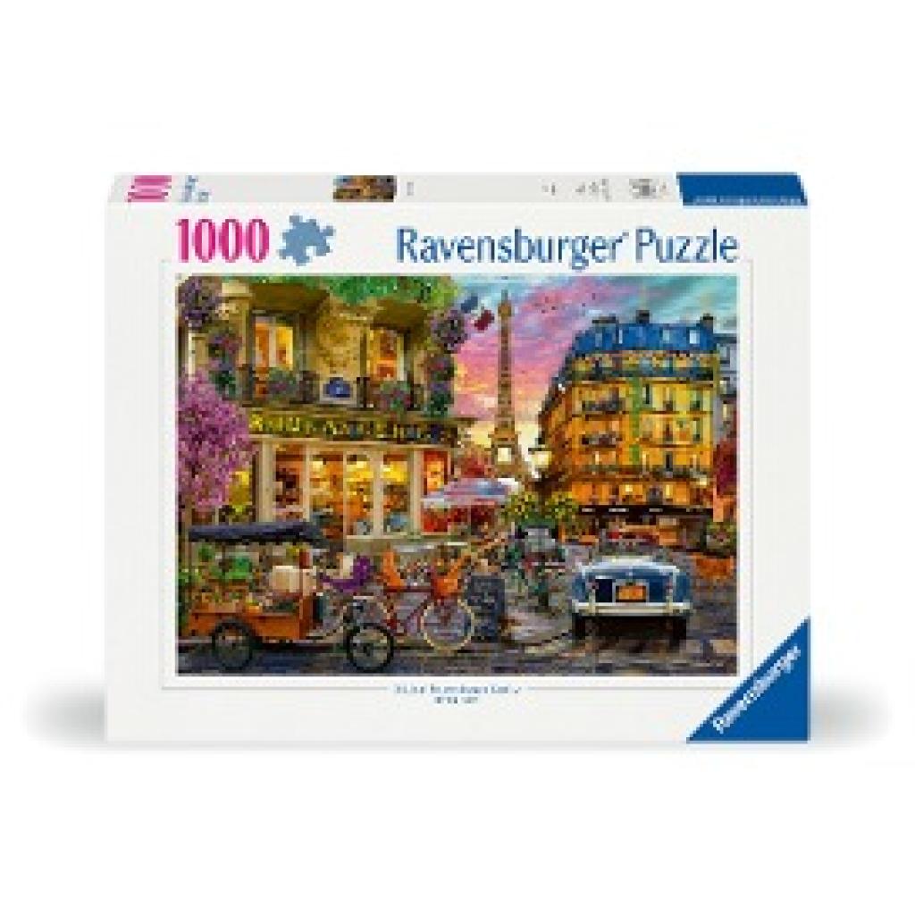 Ravensburger Puzzle 12000885 - Paris im Morgenrot - 1000 Teile Puzzle für Erwachsene und Kinder ab 14 Jahren