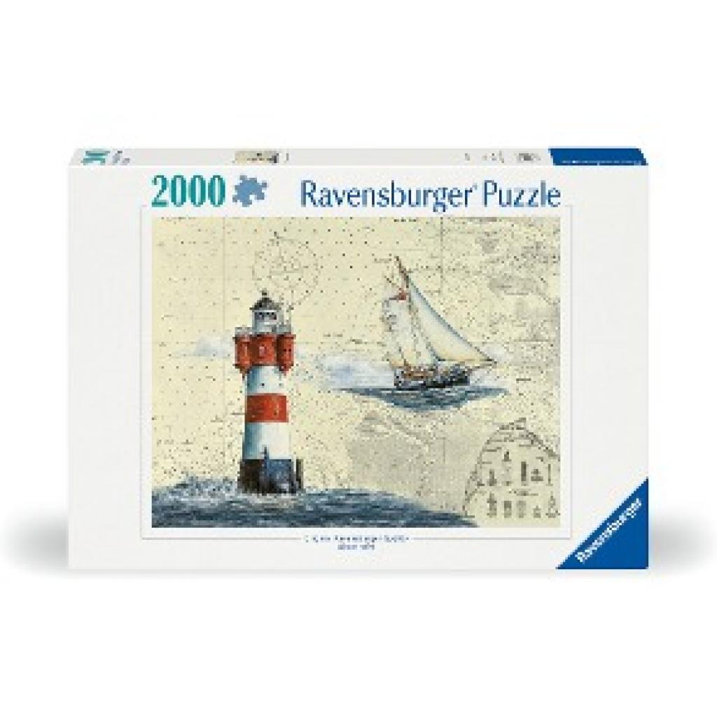 Ravensburger Puzzle 12000804 - Romantischer Leuchtturm - 2000 Teile Puzzle für Erwachsene ab 14 Jahren