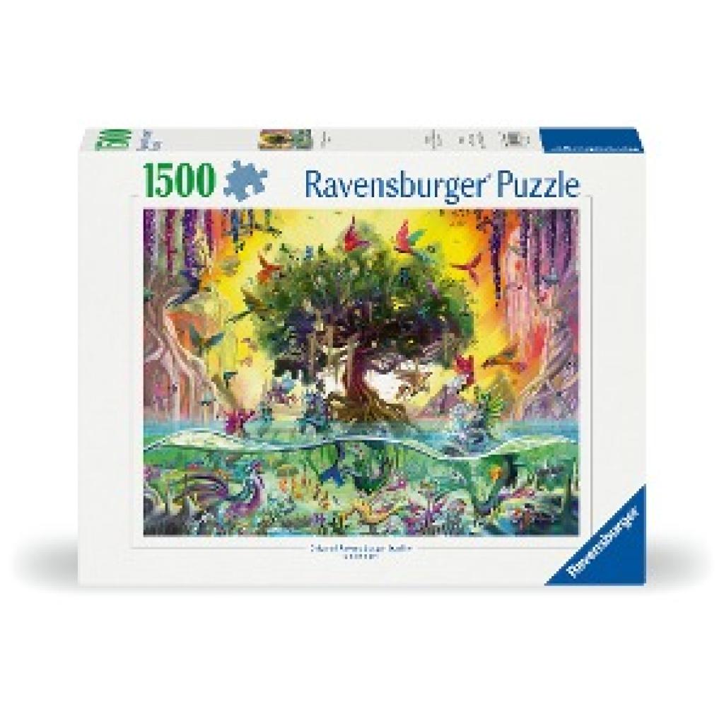 Ravensburger Puzzle 12000798 - Das Einhorn aus dem See und seine Freunde - 1500 Teile Puzzle für Erwachsene und Kinder a