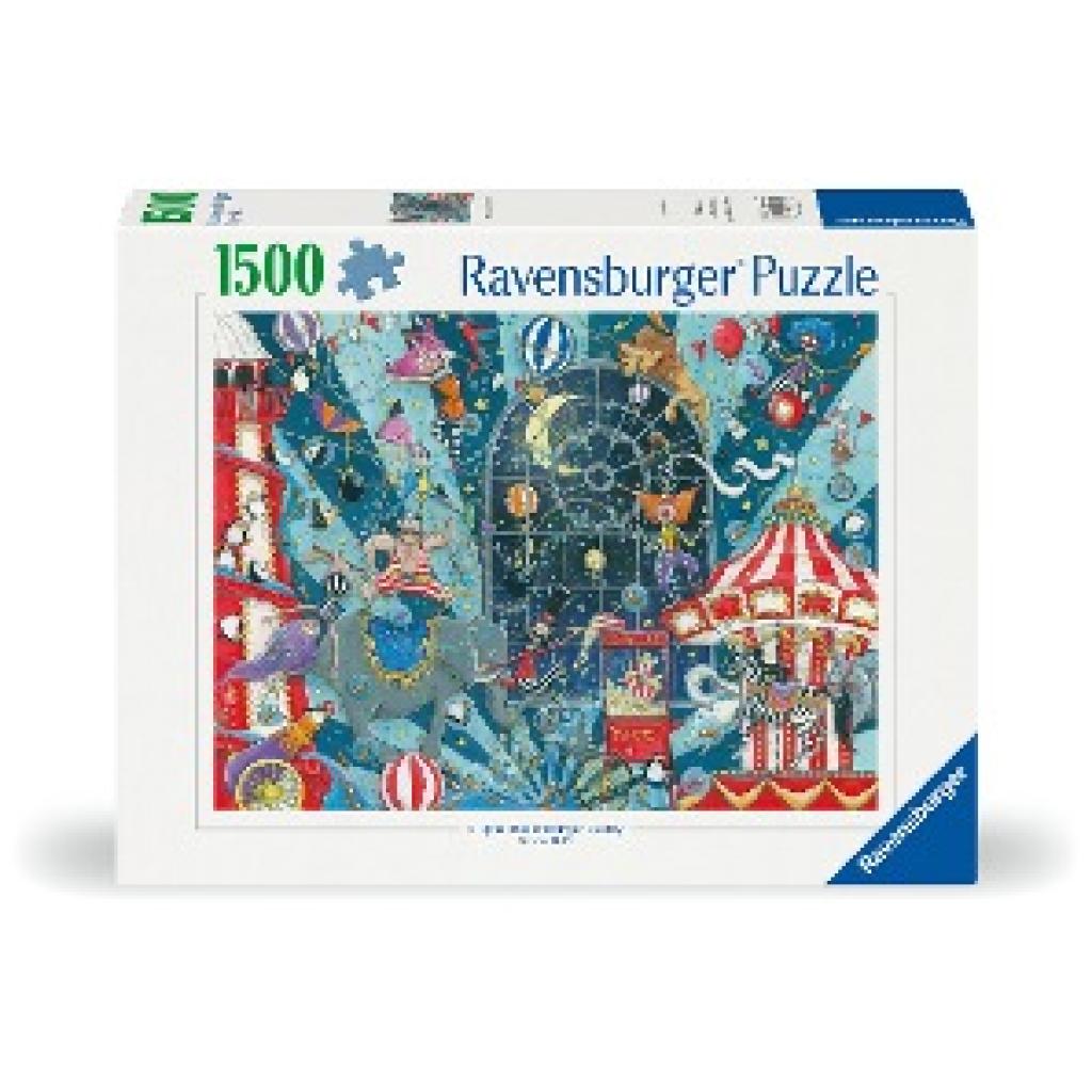 Ravensburger Puzzle 12000797 - Willkommen beim Zirkus - 1500 Teile Puzzle für Erwachsene und Kinder ab 14 Jahren
