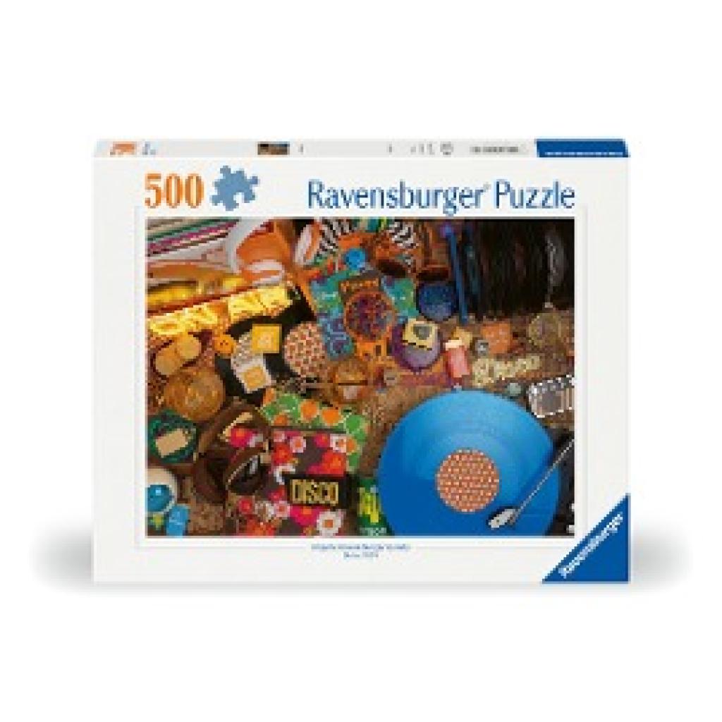 Ravensburger Puzzle 12000773 - Hallo Vinyl - 500 Teile Puzzle für Erwachsene ab 12 Jahren
