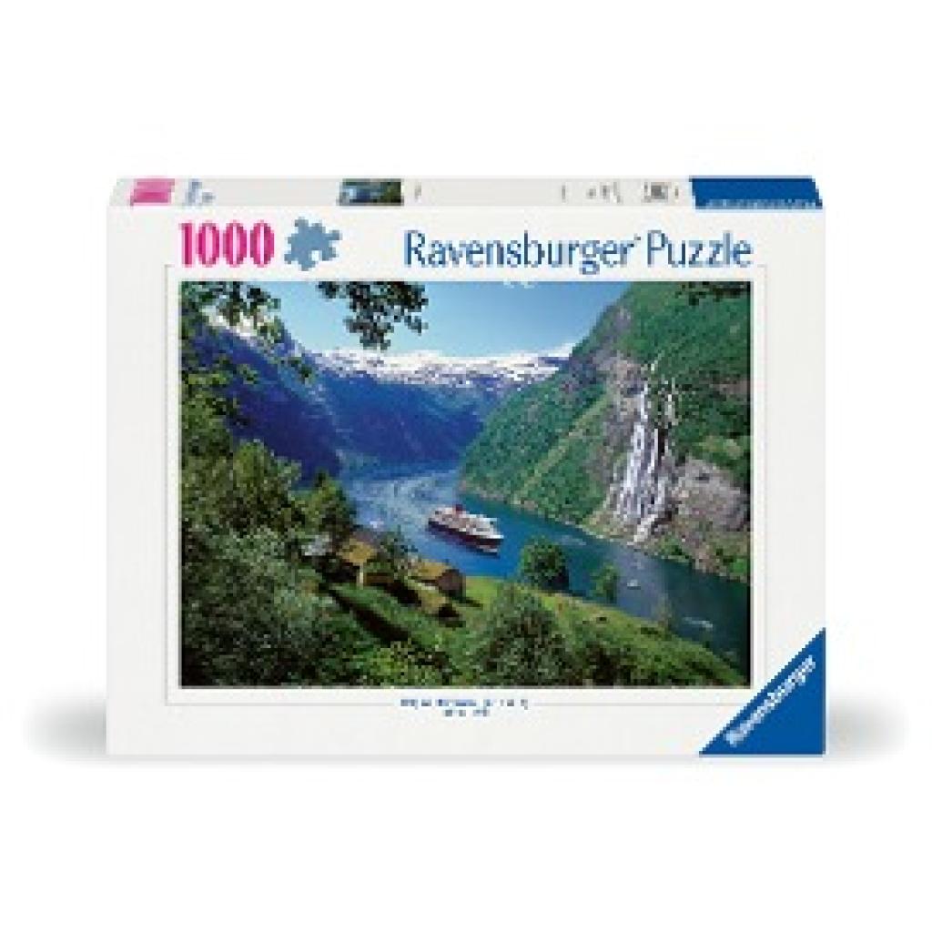 Ravensburger Puzzle 12000475 - Norwegischer Fjord - 1000 Teile Puzzle für Erwachsene und Kinder ab 14 Jahren, Puzzle mit