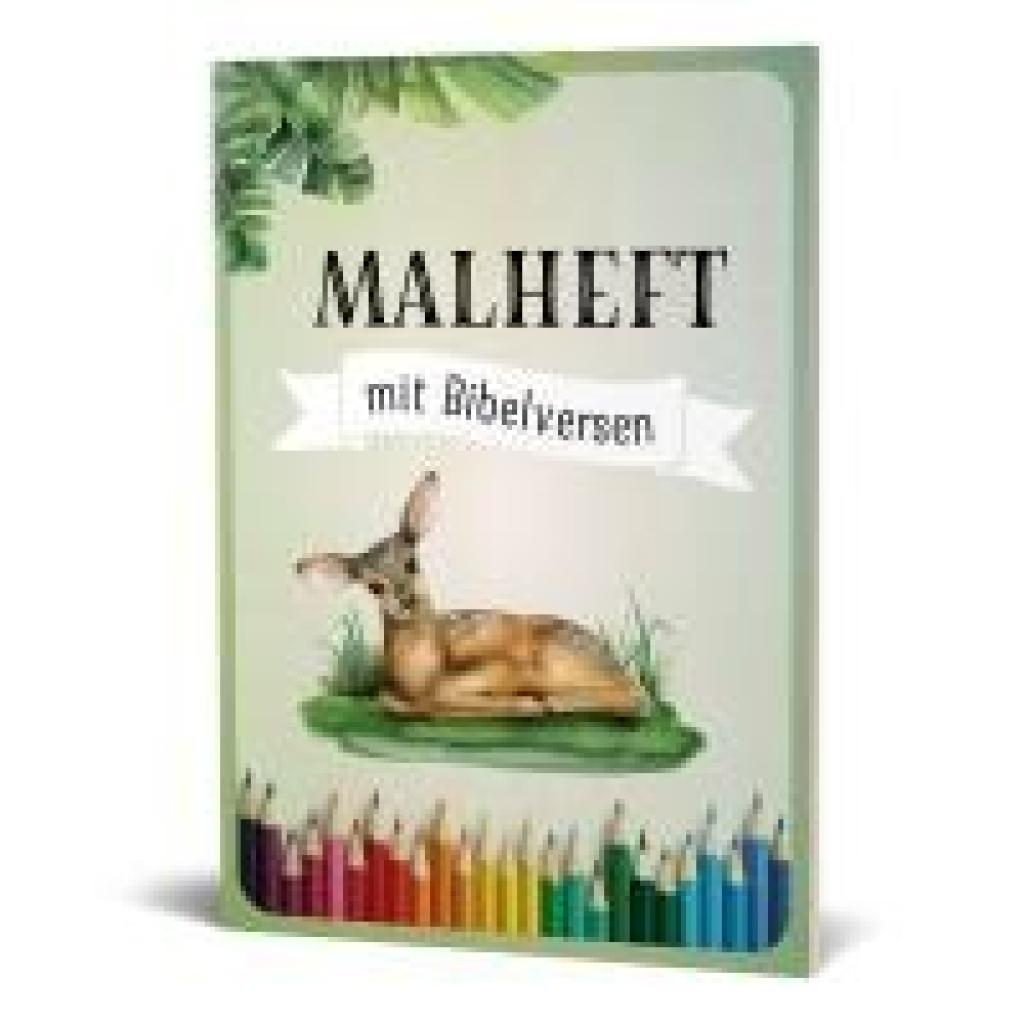9783989676077 - Malheft mit Bibelversen Geheftet
