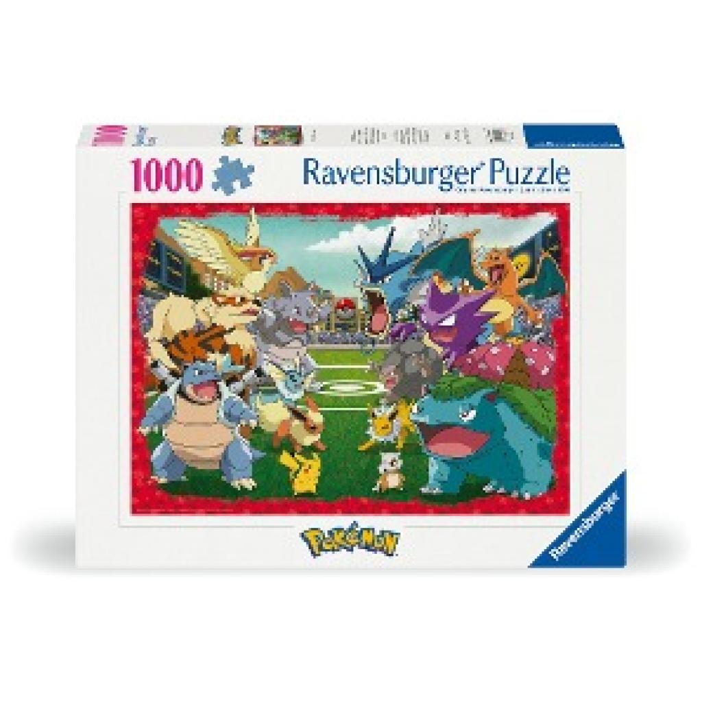 Ravensburger Puzzle 12000628 - Pokémon Kräftemessen - 1000 Teile Pokémon Puzzle für Erwachsene und Kinder ab 14 Jahren