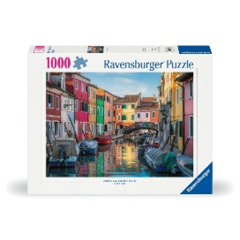 Ravensburger Puzzle 12000623 Burano in Italien - 1000 Teile Puzzle für Erwachsene und Kinder ab 14 Jahren