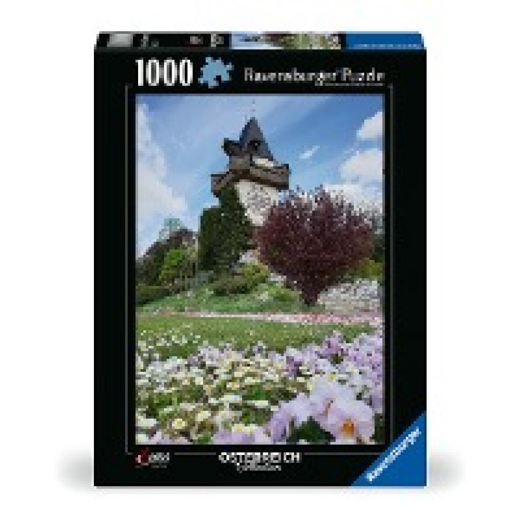 Ravensburger Puzzle 12000611 - Uhrturm in Graz - 1000 Teile Puzzle für Erwachsene und Kinder ab 14 Jahren